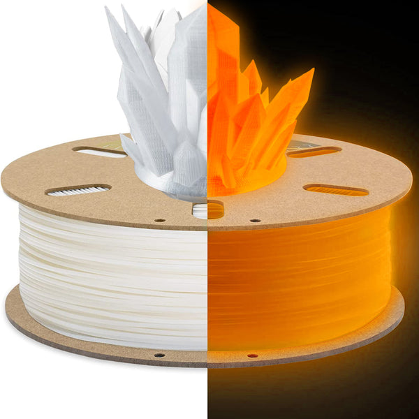 DURAMIC 3D PLA Filament 1.75mm Glow in The Dark Green 1kg, 3D Printing Filament No-Tangling No-Clogging Dimensional Accuracy +/- 0.05 mm, Consistent Performance for 3D Printer