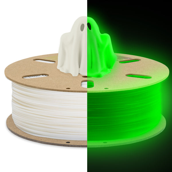 DURAMIC 3D PLA Filament 1.75mm Glow in The Dark Green 1kg, 3D Printing Filament No-Tangling No-Clogging Dimensional Accuracy +/- 0.05 mm, Consistent Performance for 3D Printer