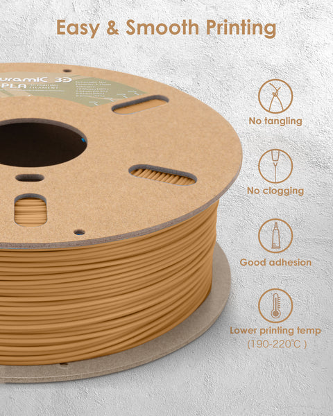 DURAMIC 3D PLA Plus Filament 1.75mm 1 KG, 1.75 PLA Pro 3D Printer Filament 8 Times Strength, 1kg Cardboard Spool 3D Printing Filament Dimensional Accuracy 99% +/- 0.03 mm