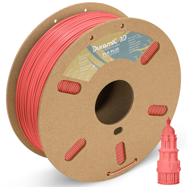 DURAMIC 3D PLA Plus Filament 1.75mm 1 KG, 1.75 PLA Pro 3D Printer Filament 8 Times Strength, 1kg Cardboard Spool 3D Printing Filament Dimensional Accuracy 99% +/- 0.03 mm