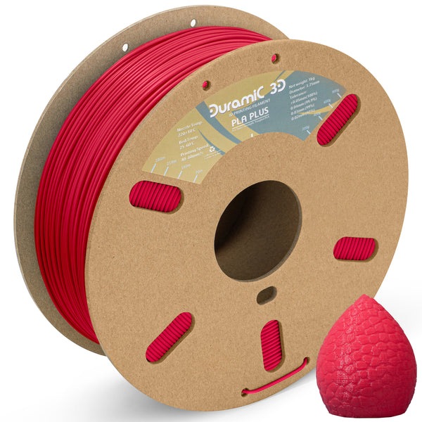 DURAMIC 3D PLA Plus Filament 1.75mm 1 KG, 1.75 PLA Pro 3D Printer Filament 8 Times Strength, 1kg Cardboard Spool 3D Printing Filament Dimensional Accuracy 99% +/- 0.03 mm