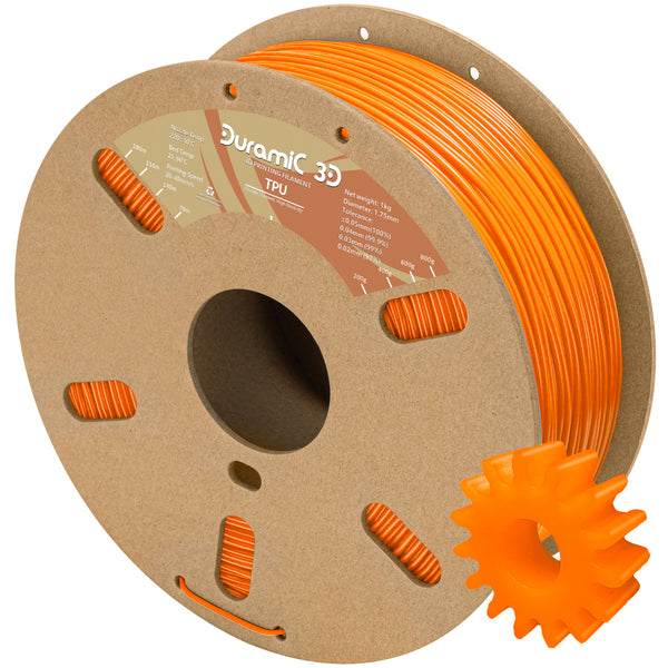 DURAMIC 3D TPU Filament 1.75mm Blue, TPU Flexible Filament 95A, Soft TPU 3d Printing Filament, 1kg Spool, Dimensional Accuracy +/- 0.05mm