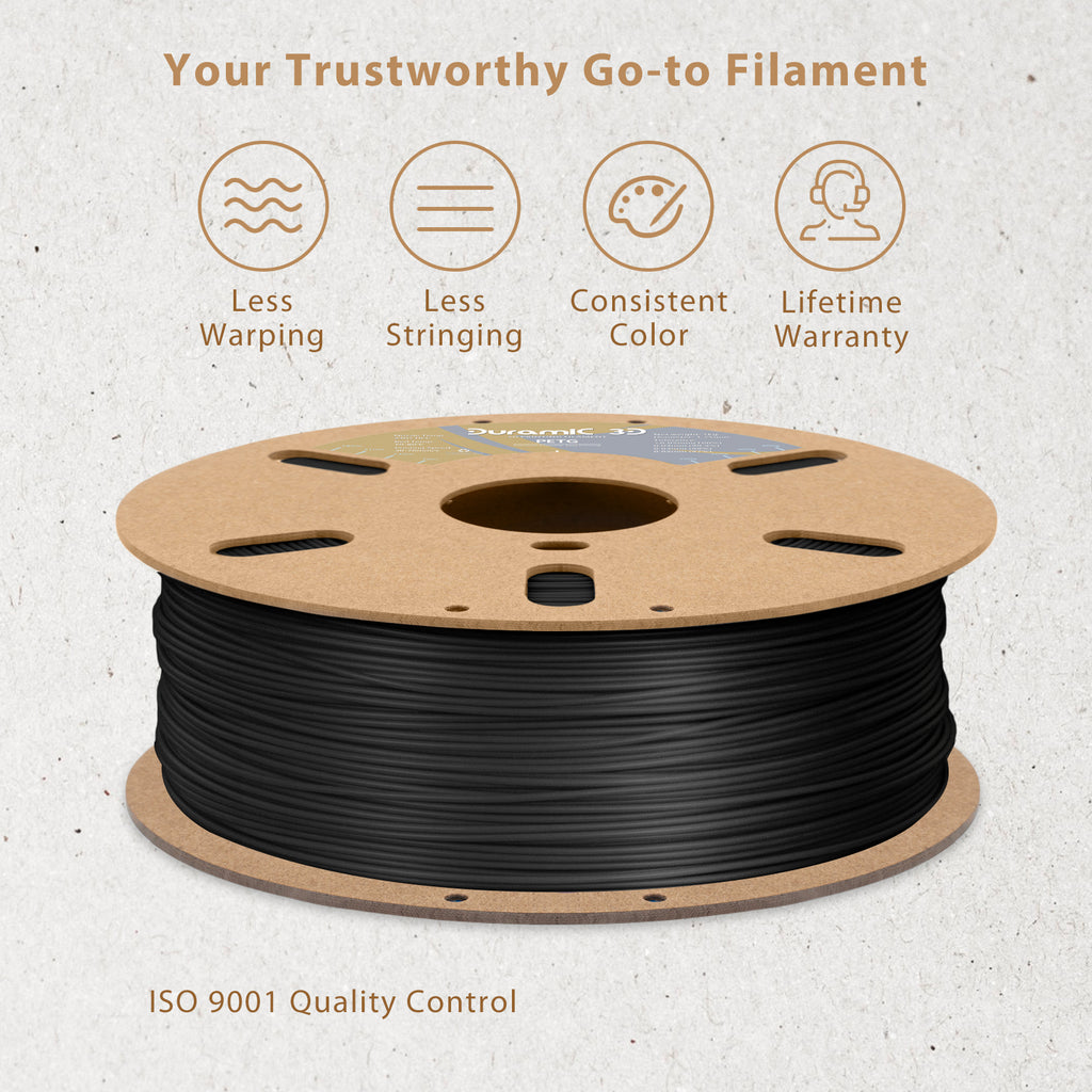 DURAMIC 3D PETG Filament 1.75mm, 3D Printing filament 1kg Spool(2.2lbs –  Duramic 3D