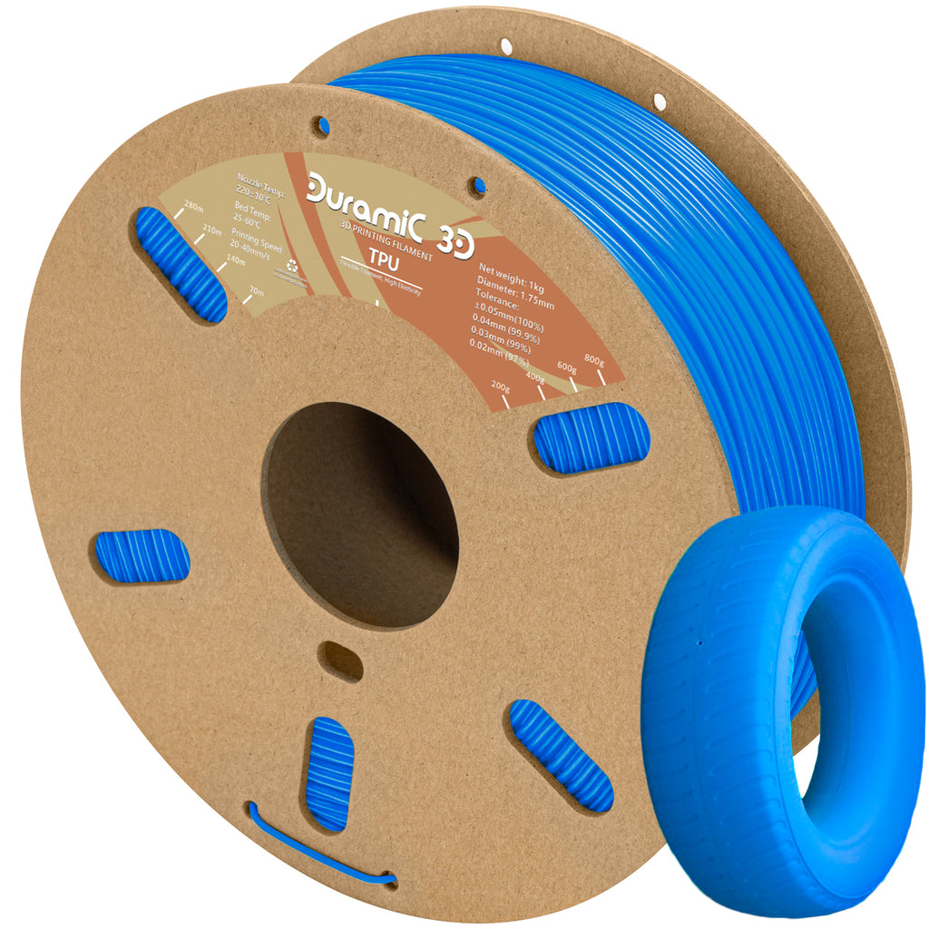 Filamento 3D TPU (Flexible) Premium Azul 1.75 mm 1 kilogramo